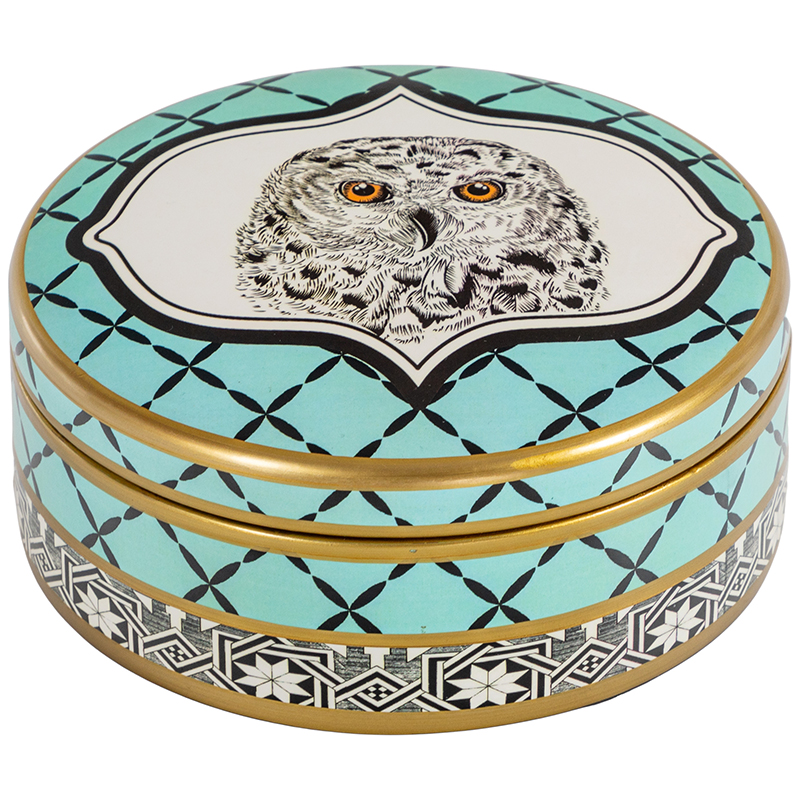 Шкатулка Owl Collection Turquoise Box Черно-белый Бирюзовый Золотой Шкатулка Owl Collection Turquoise Box Черно-белый Бирюзовый Золотой в Барнауле | Loft Concept