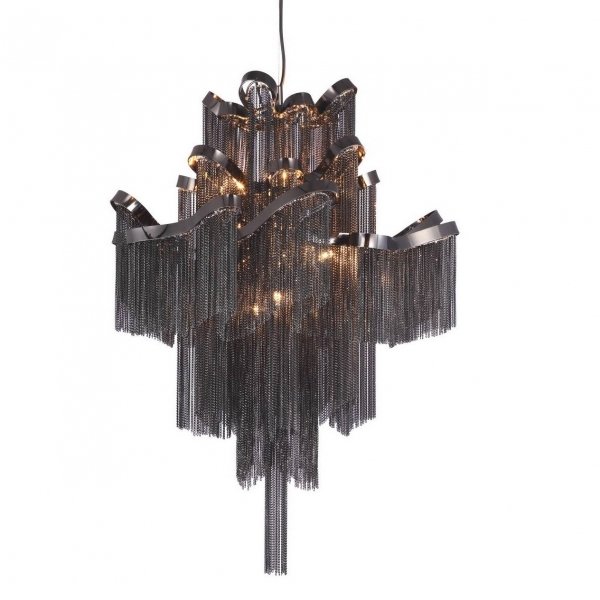 Люстра Ava Chain Atlantis Chandelier Black Черный Люстра Ava Chain Atlantis Chandelier Black Черный в Барнауле | Loft Concept