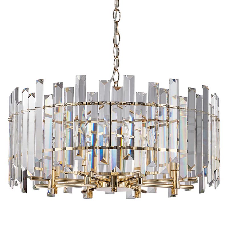 Люстра Langley Chandelier gold 60 Золотой Прозрачный Люстра Langley Chandelier gold 60 Золотой Прозрачный в Барнауле | Loft Concept