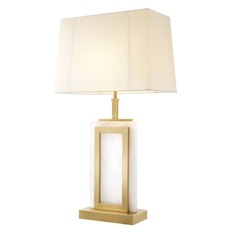 Настольная лампа Eichholtz Table Lamp Murray Белый Латунь Молочный Настольная лампа Eichholtz Table Lamp Murray Белый Латунь Молочный в Барнауле | Loft Concept