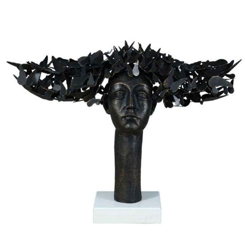 Статуэтка Butterflies on the Head Золотой Черный Статуэтка Butterflies on the Head Золотой Черный в Барнауле | Loft Concept