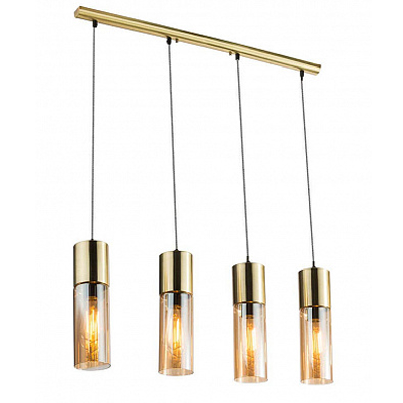 Люстра Cylinder Plafond gold 4 Золотой Янтарный Люстра Cylinder Plafond gold 4 Золотой Янтарный в Барнауле | Loft Concept
