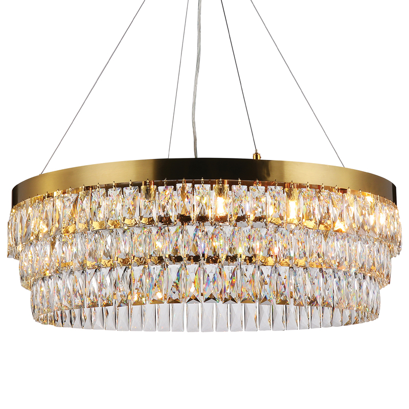 Люстра Lunet Chandelier 80 Глянцевое золото Прозрачный Люстра Lunet Chandelier 80 Глянцевое золото Прозрачный в Барнауле | Loft Concept