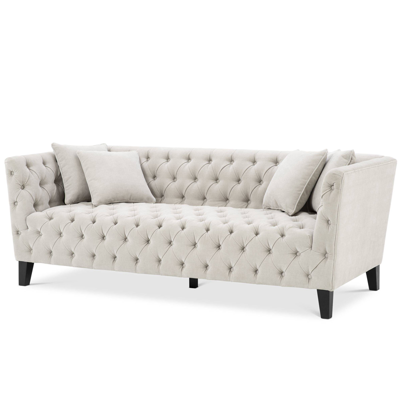 Диван Eichholtz Sofa Jason Песочный Черный Диван Eichholtz Sofa Jason Песочный Черный в Барнауле | Loft Concept