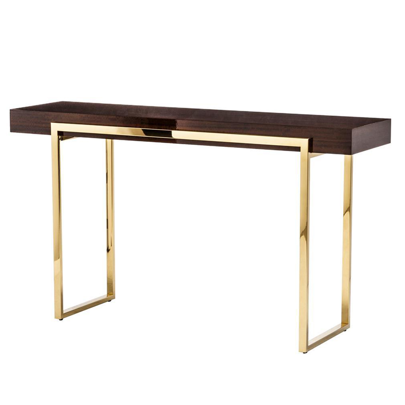 Консоль Conval Console Глянцевое золото Коричневый в Барнауле | Loft Concept 