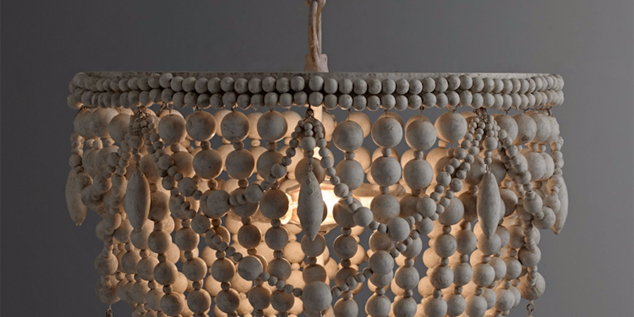 Люстра RH Anselme White Wood Weathered Chandelier Люстра RH Anselme White Wood Weathered Chandelier - Loft-Concept в Барнауле