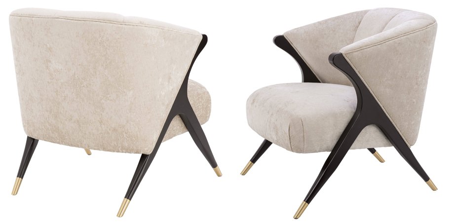 Кресло Eichholtz Chair Pavone White Кресло Eichholtz Chair Pavone White - Loft-Concept в Барнауле