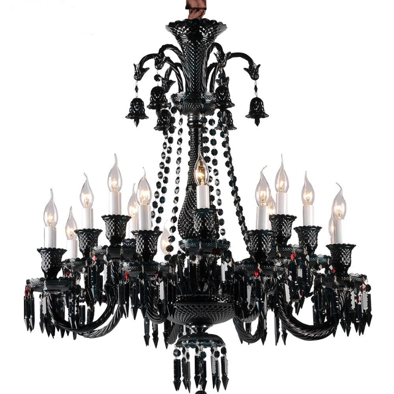 Люстра BACCARAT Zenith Midnight Chandelier 18 Черный Люстра BACCARAT Zenith Midnight Chandelier 18 Черный в Барнауле | Loft Concept