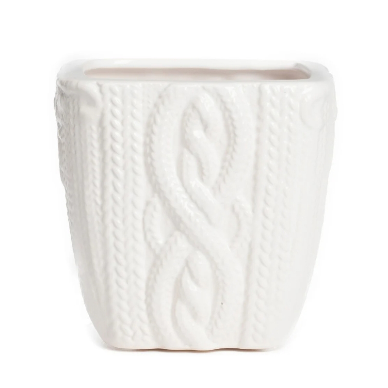 Ваза Knitted Pattern Белый Ваза Knitted Pattern Белый в Барнауле | Loft Concept