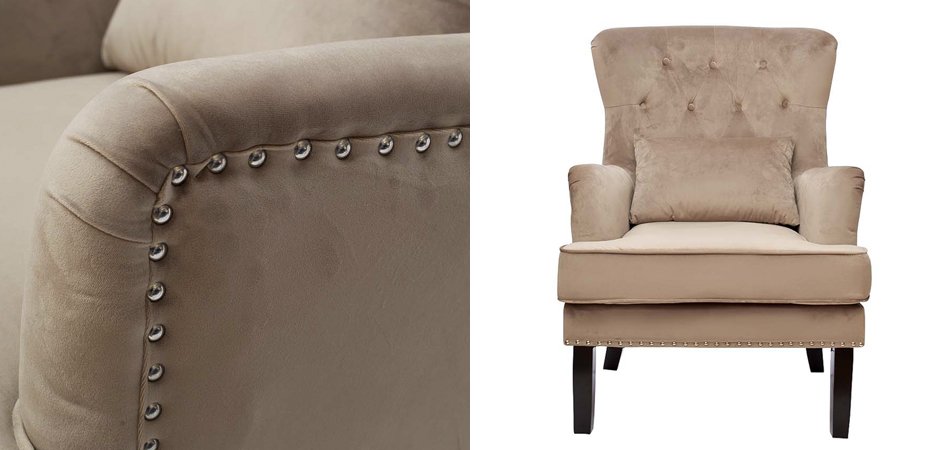 Кресло Stony Brook Chair Beige Кресло Stony Brook Chair Beige - Loft-Concept в Барнауле