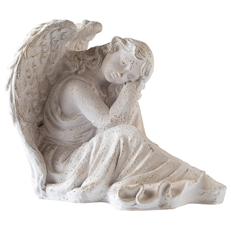 Статуэтка Angel Sitting Provence Statuette Белый Статуэтка Angel Sitting Provence Statuette Белый в Барнауле | Loft Concept