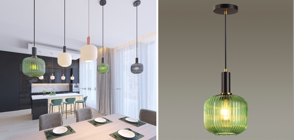 Подвесной светильник Ferm Living chinese lantern Green Подвесной светильник Ferm Living chinese lantern Green - Loft-Concept в Барнауле