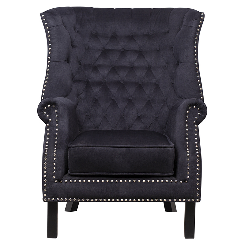 Кресло Charlie Armchair black velour Черный Кресло Charlie Armchair black velour Черный в Барнауле | Loft Concept