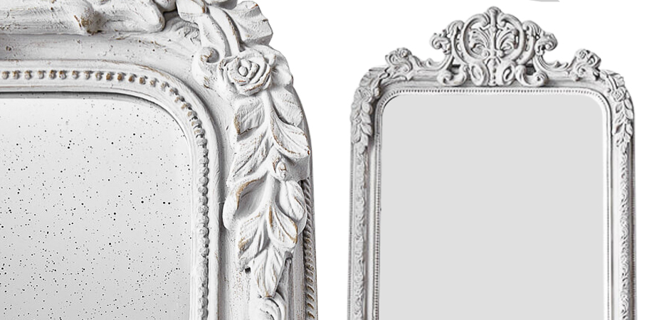 Зеркало Aged White Mirror Зеркало Aged White Mirror - Loft-Concept в Барнауле