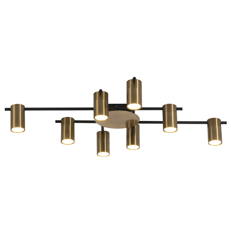 Потолочный светильник Tribes Chandelier Gold Черный Золотой Потолочный светильник Tribes Chandelier Gold Черный Золотой в Барнауле | Loft Concept