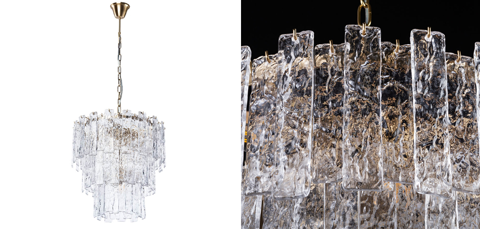 Люстра Iceberg Glass с Рельефным стеклом Люстра Iceberg Glass с Рельефным стеклом - Loft-Concept в Барнауле