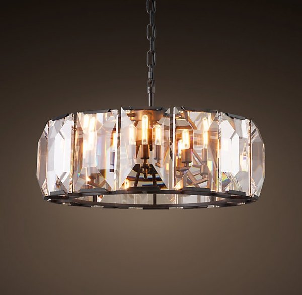Люстра RH Harlow Crystal Round Chandelier 6 Черный Люстра RH Harlow Crystal Round Chandelier 6 Черный в Барнауле | Loft Concept