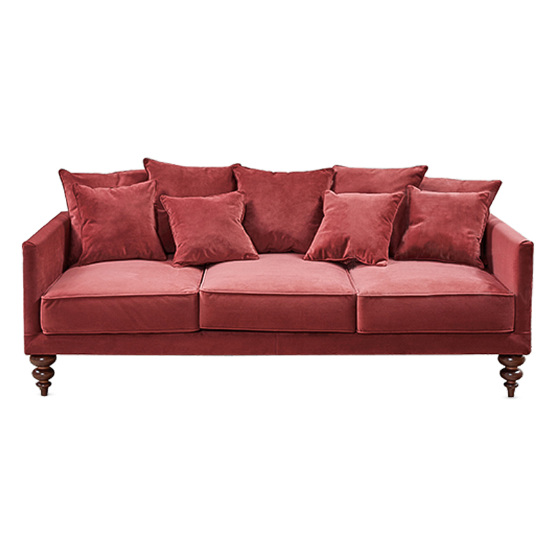Диван Graceful Details Sofa Crimson Коричневый Малиновый (Crimson) Диван Graceful Details Sofa Crimson Коричневый Малиновый (Crimson) в Барнауле | Loft Concept