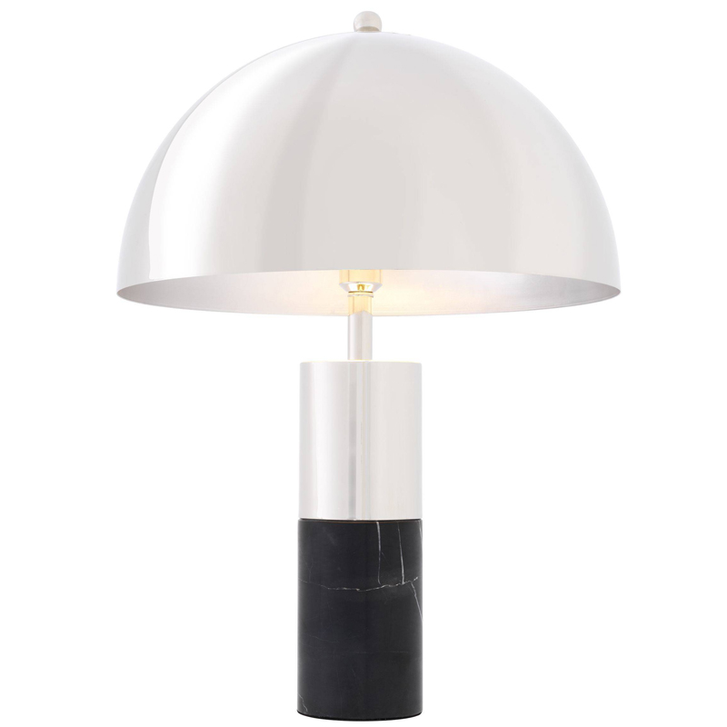 Настольная лампа Eichholtz Table Lamp Flair nickel Никель Черный Настольная лампа Eichholtz Table Lamp Flair nickel Никель Черный в Барнауле | Loft Concept