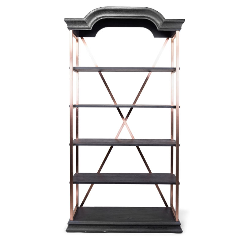 Стеллаж Everild Rack Бронза Черный Стеллаж Everild Rack Бронза Черный в Барнауле | Loft Concept