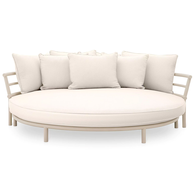 Диван Eichholtz Sofa Laguno Round Бежевый Молочный Диван Eichholtz Sofa Laguno Round Бежевый Молочный в Барнауле | Loft Concept