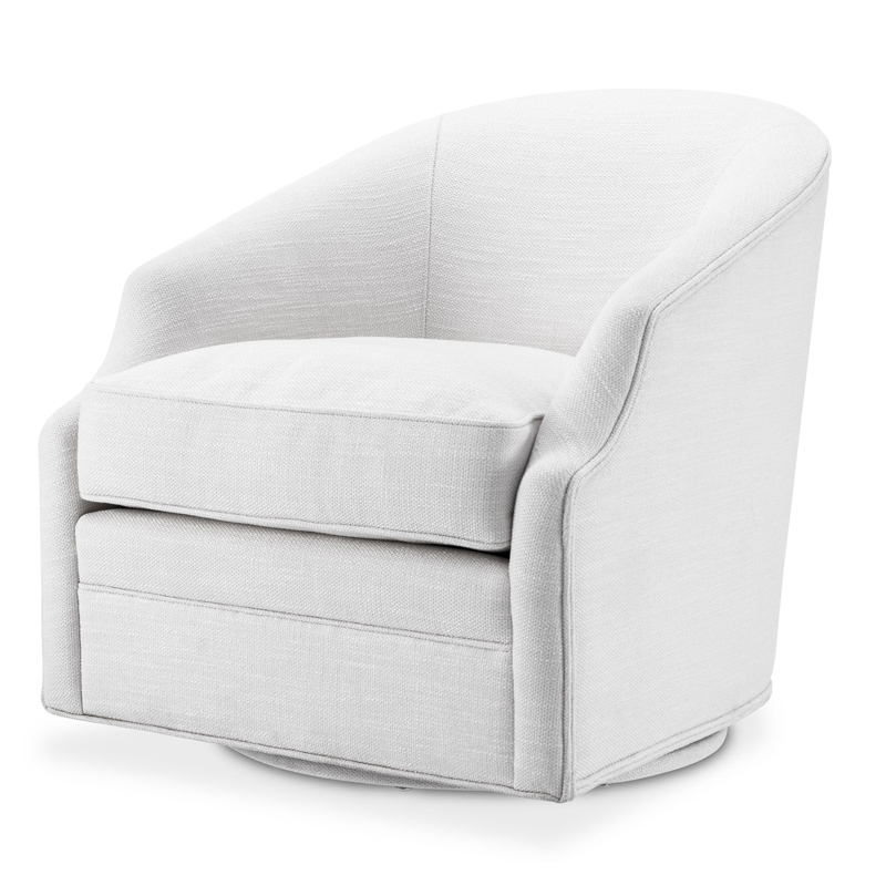 Кресло Eichholtz Swivel Chair Gustav Белый Кресло Eichholtz Swivel Chair Gustav Белый в Барнауле | Loft Concept