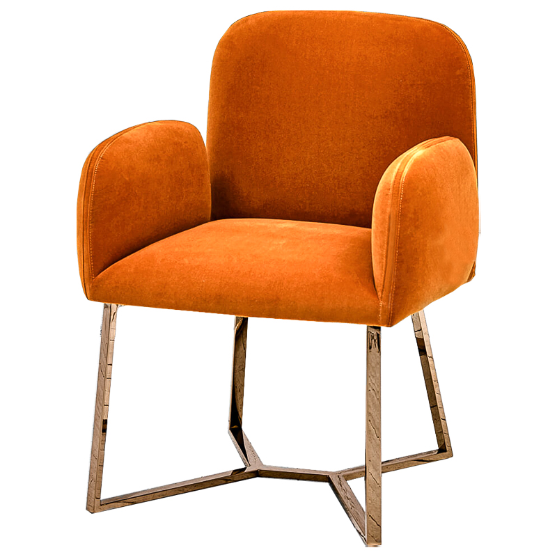 Стул Clifford Stool Orange Оранжевый Розовое золото Стул Clifford Stool Orange Оранжевый Розовое золото в Барнауле | Loft Concept