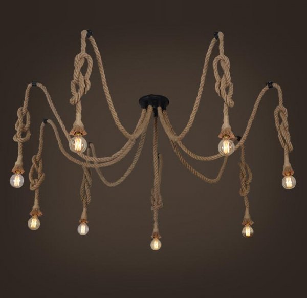 Подвесной светильник Rope Octopus Подвесной светильник Rope Octopus в Барнауле | Loft Concept