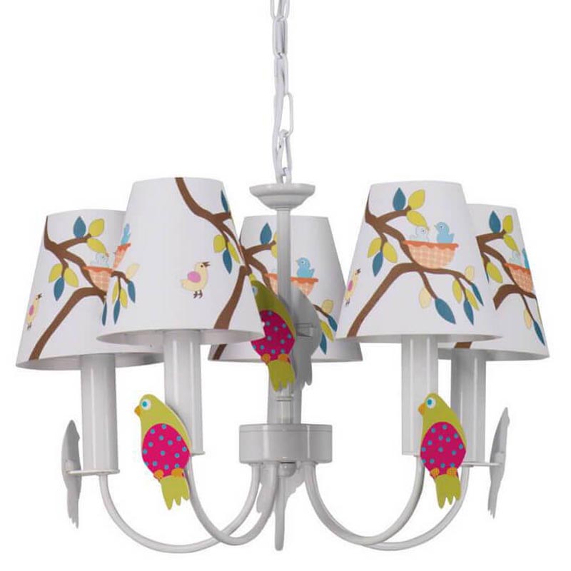 Люстра Сolored Nestlings Chandelier Мульти Белый Люстра Сolored Nestlings Chandelier Мульти Белый в Барнауле | Loft Concept