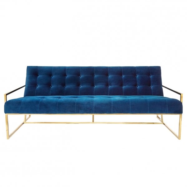 Софа Navy Velvet Apartment Sofa Софа Navy Velvet Apartment Sofa в Барнауле | Loft Concept