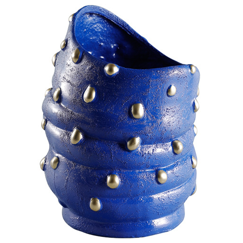 Ваза Molecule Collection Vase Blue Gold Синий Золотой в Барнауле | Loft Concept 