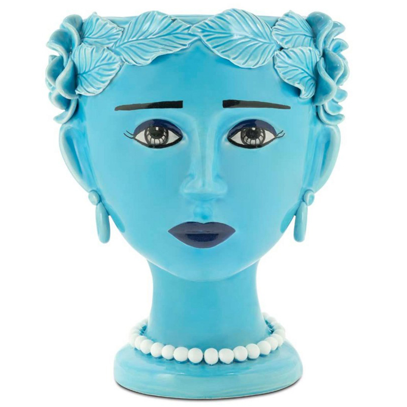 Ваза Vase Selva Blissful Turquoise Бирюзовый Ваза Vase Selva Blissful Turquoise Бирюзовый в Барнауле | Loft Concept