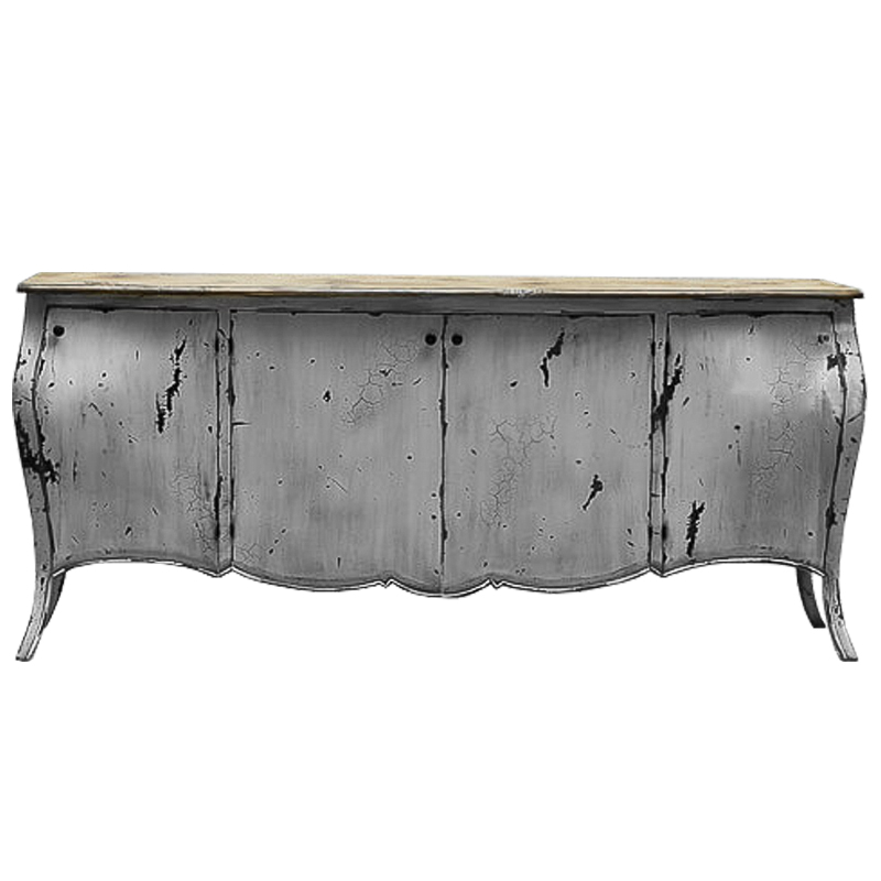 Комод длинный в стиле прованс White Vintage Commode Белый Белый винтажная патина Древесина Комод длинный в стиле прованс White Vintage Commode Белый Белый винтажная патина Древесина в Барнауле | Loft Concept