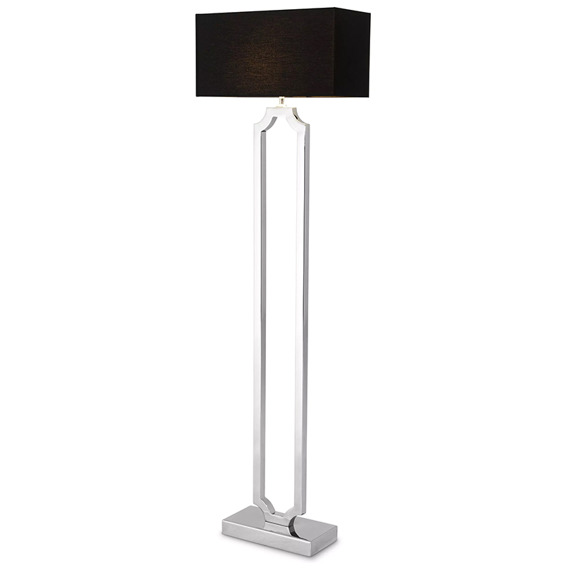 Торшер Eichholtz Floor Lamp Sterlington Никель Черный Торшер Eichholtz Floor Lamp Sterlington Никель Черный в Барнауле | Loft Concept