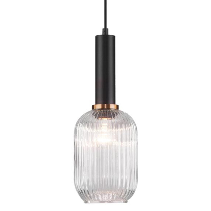 Светильник Ferm Living chinese lantern Сlear II Прозрачное Стекло Черный Светильник Ferm Living chinese lantern Сlear II Прозрачное Стекло Черный в Барнауле | Loft Concept
