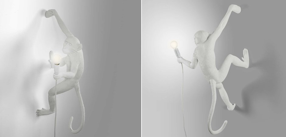 Бра Seletti The Monkey Lamp Hanging Version Right Бра Seletti The Monkey Lamp Hanging Version Right - Loft-Concept в Барнауле