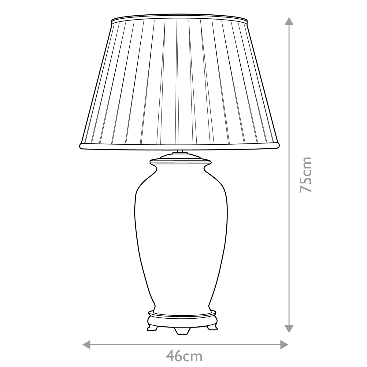 Настольная лампа восточная с основанием из керамики серебряная с цветочным и лиственным декором и белым плиссированным абажуром Elstead Lighting в Барнауле