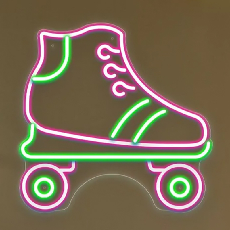 Неоновая настенная лампа Rollers Neon Wall Lamp Прозрачный Зеленый Розовый Неоновая настенная лампа Rollers Neon Wall Lamp Прозрачный Зеленый Розовый в Барнауле | Loft Concept