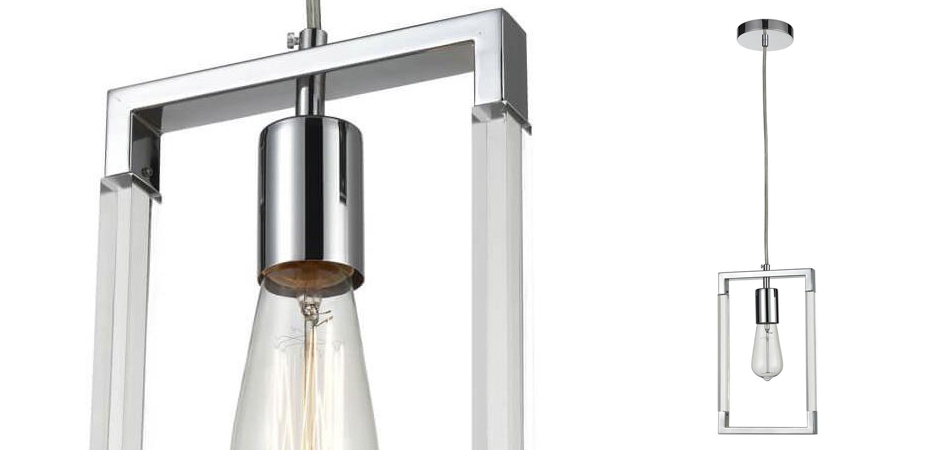 Подвесной светильник Transparent Strips Chromium One Подвесной светильник Transparent Strips Chromium One - Loft-Concept в Барнауле