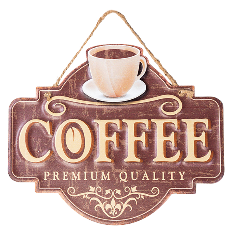Аксессуар на стену Coffee Premium Quality II Коричневый винтаж Аксессуар на стену Coffee Premium Quality II Коричневый винтаж в Барнауле | Loft Concept