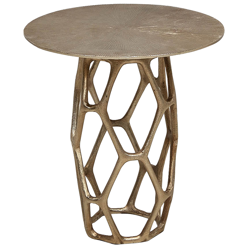 Круглый приставной столик из металла Mahdi Side Table Винтажное Темное Золото Круглый приставной столик из металла Mahdi Side Table Винтажное Темное Золото в Барнауле | Loft Concept