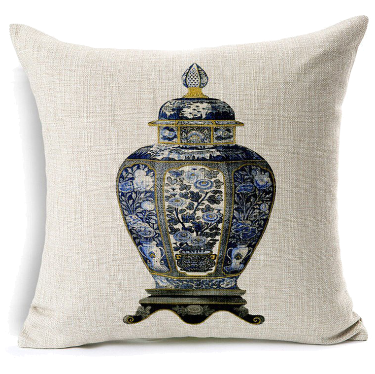 Декоративная подушка Blue Vase Декоративная подушка Blue Vase в Барнауле | Loft Concept