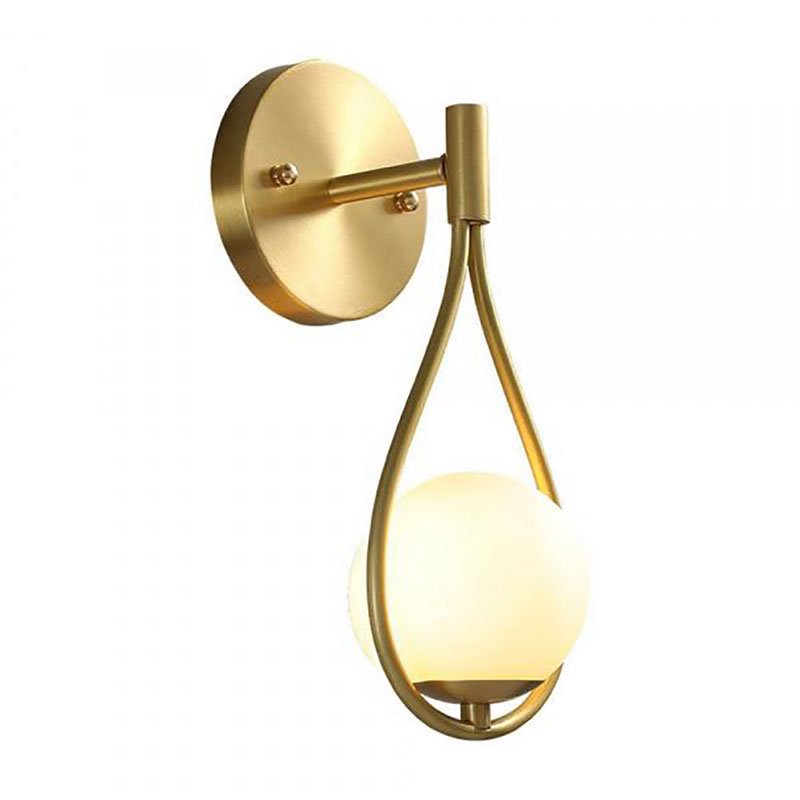 Бра Drop Pearls с Плафоном Gold Золотой Белый Бра Drop Pearls с Плафоном Gold Золотой Белый в Барнауле | Loft Concept