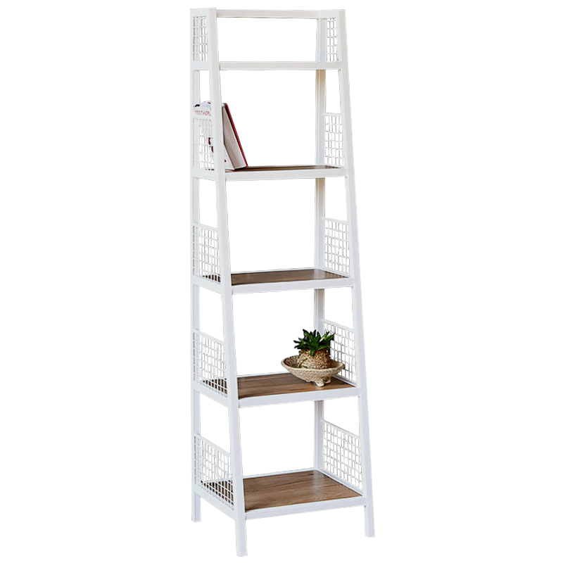 Стеллаж Kiyan Industrial Metal Rust Rack Белый Древесина Стеллаж Kiyan Industrial Metal Rust Rack Белый Древесина в Барнауле | Loft Concept