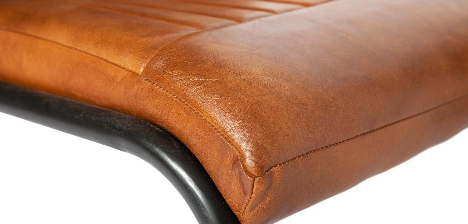 Стул из кожи буйвола Industrial leather chair - фото №1