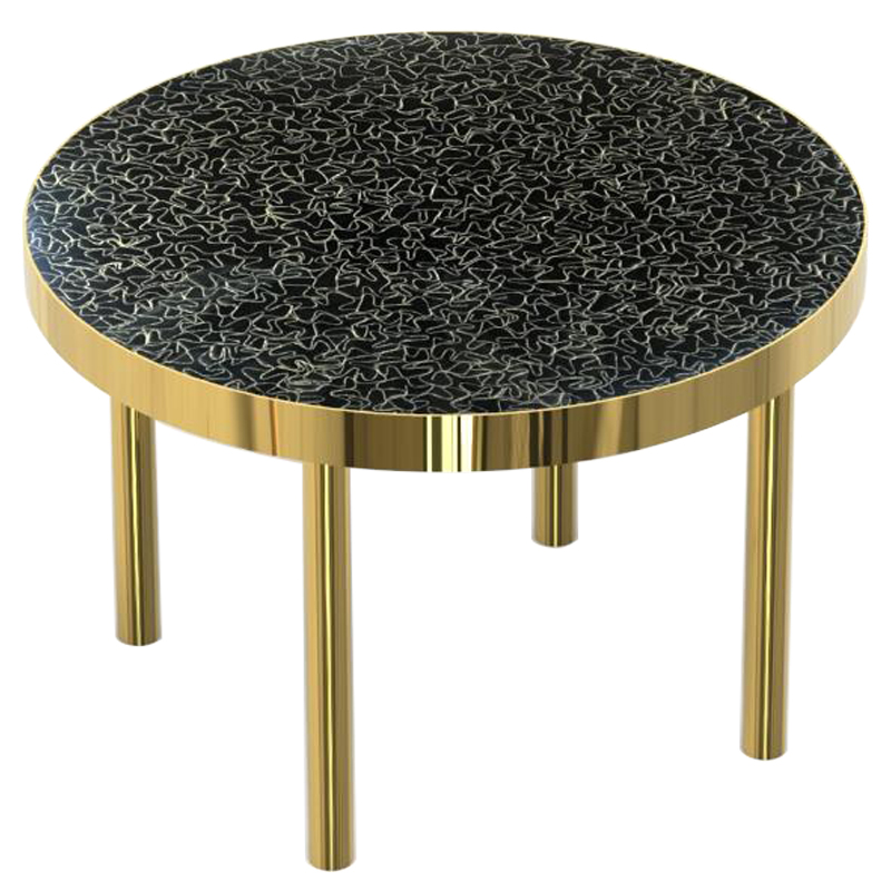 Журнальный столик BLACK BRASS Черный Латунь Журнальный столик BLACK BRASS Черный Латунь в Барнауле | Loft Concept