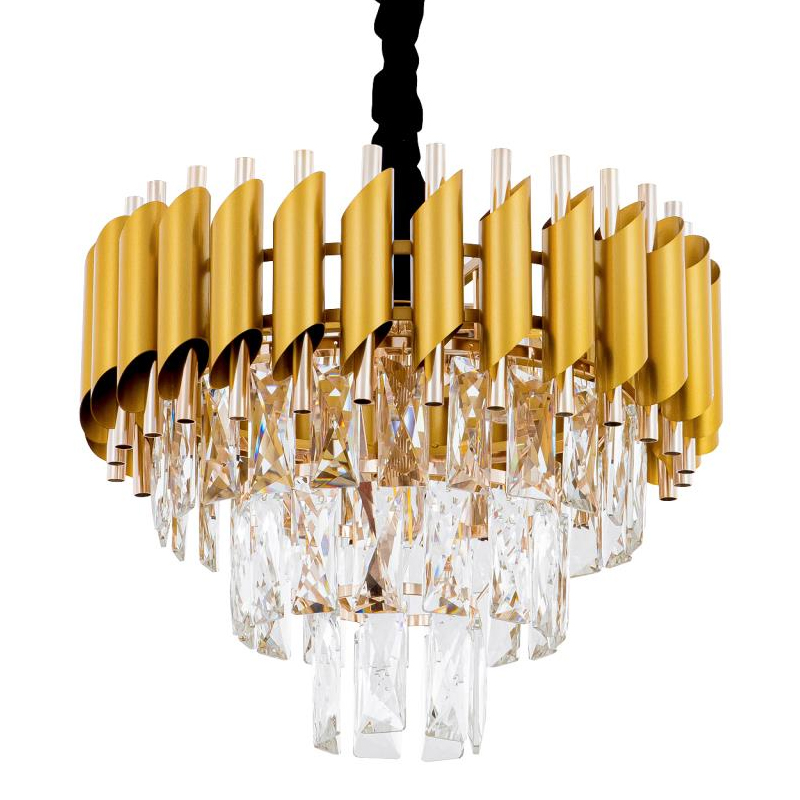 Многоярусная люстра Empire Crystal Gold&Silver Серебряный Золотой Многоярусная люстра Empire Crystal Gold&Silver Серебряный Золотой в Барнауле | Loft Concept
