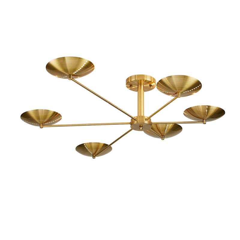 Потолочный светильник Brass Disk Латунь Потолочный светильник Brass Disk Латунь в Барнауле | Loft Concept