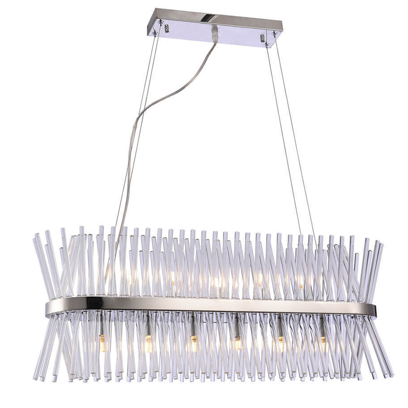 Люстра Nembus Rini Chandelier Chrome Хром Прозрачное Стекло Люстра Nembus Rini Chandelier Chrome Хром Прозрачное Стекло в Барнауле | Loft Concept