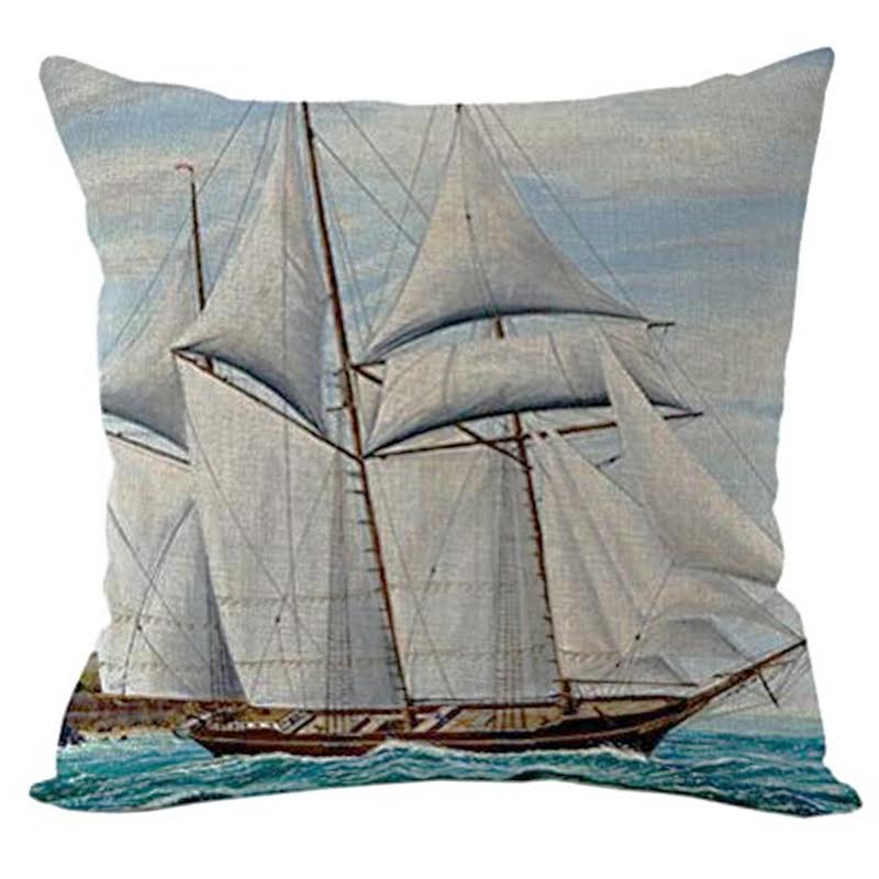 Декоративная подушка Stile Marino Ship Мульти Декоративная подушка Stile Marino Ship Мульти в Барнауле | Loft Concept